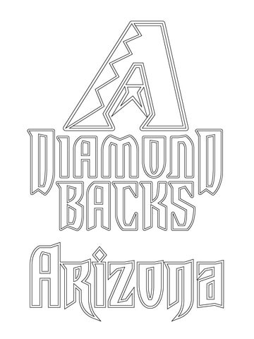 Arizona Diamondbacks Logo  Coloring Page